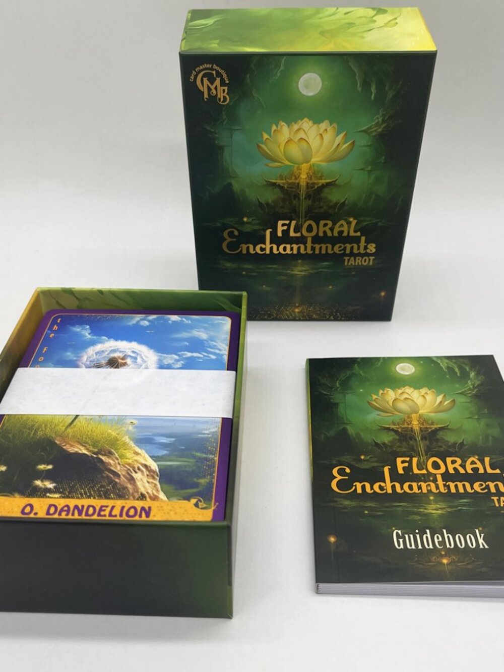Floral Enchantments Tarot cards, Positive Affirmations, Guidebook